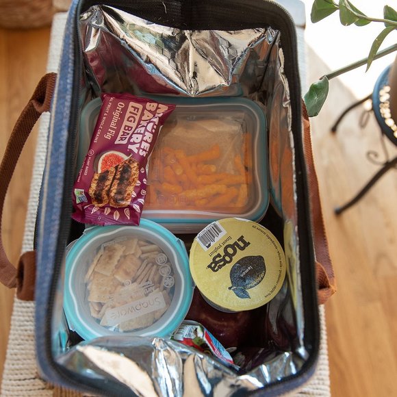 Denim Stripe Cooler Lunch Bag - Picture 3 of 6